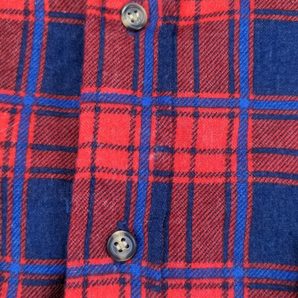 Outdoor Exchange Men's Flannel Shirt Jacket Shacket Multi Large Plaid Vintage - Picture 5 of 16